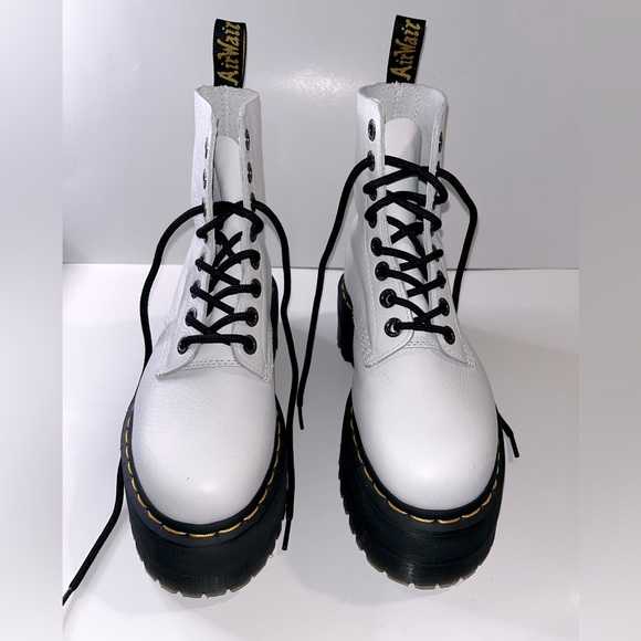 Dr. Martens White 1460 Pascal Max Platform Boots, women’s size 6 - Picture 4 of 10